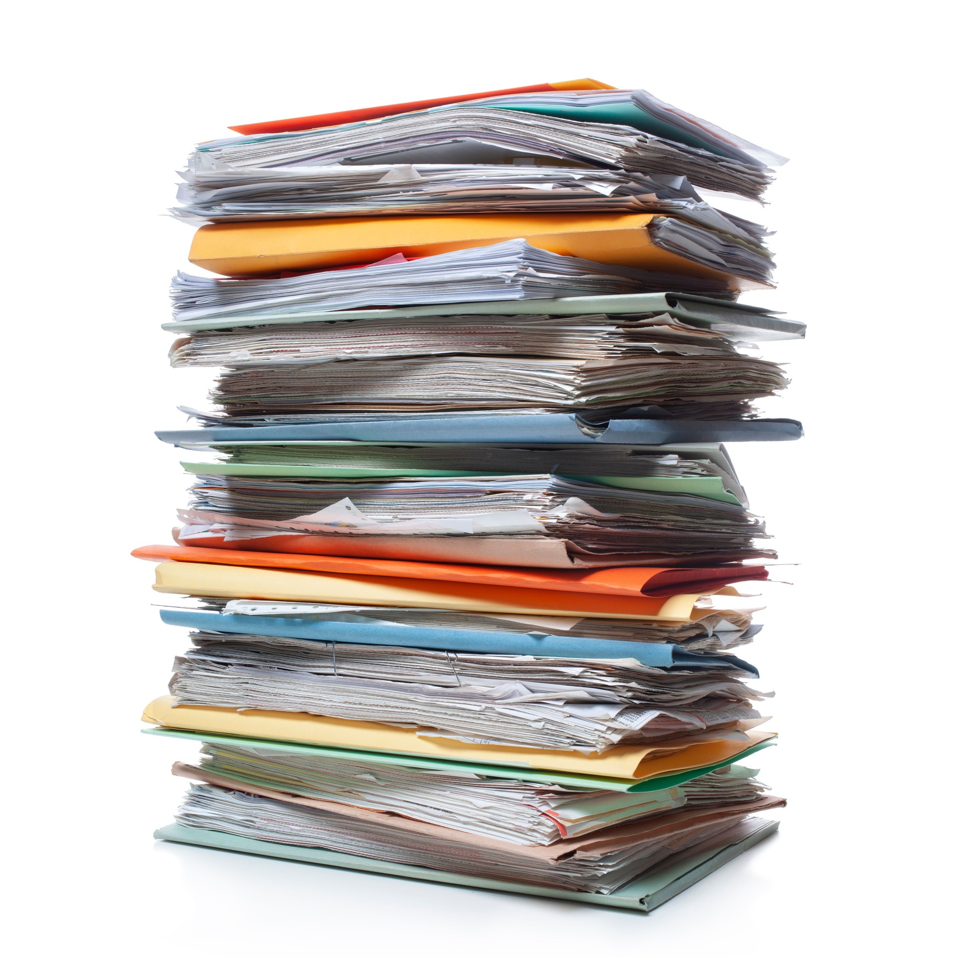 Files stacking up